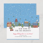 Kerststad Nieuw startpunt voor de Feestdagen Kerst Uitnodiging Briefkaart (Voorkant / Achterkant)