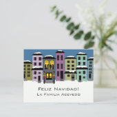 Kerststad ~ Postcard Modern Feestdagenkaart (Staand voorkant)