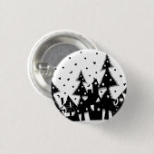 Kerststad Ronde Button 3,2 Cm (Voorkant /achterkant)