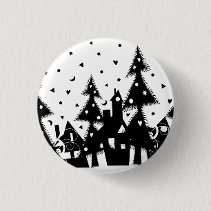 Kerststad Ronde Button 3,2 Cm