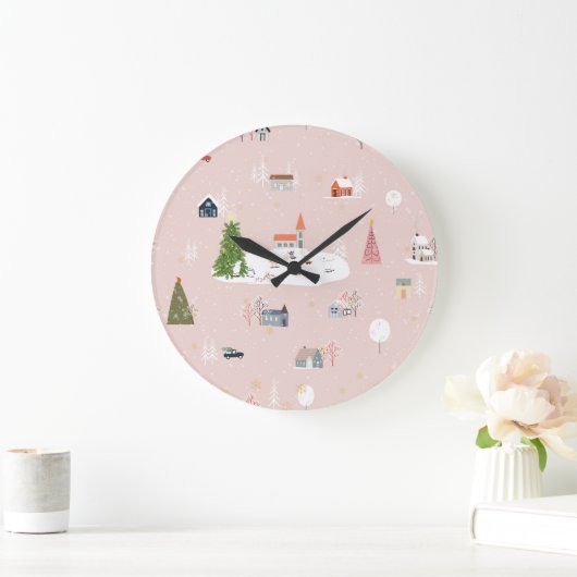 Kerststad: Schattige  landschap Grote Klok (Huis)