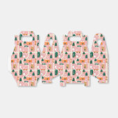 Kerststad Vakantiepatroon Patroon Bedankdoosjes (Uitgevouwen)