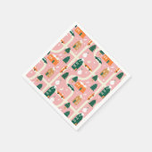 Kerststad Vakantiepatroon Patroon Servet (Hoek)