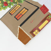 Kerststad Winter Wonderland Houses Caroling Fleece Deken (Hoek)