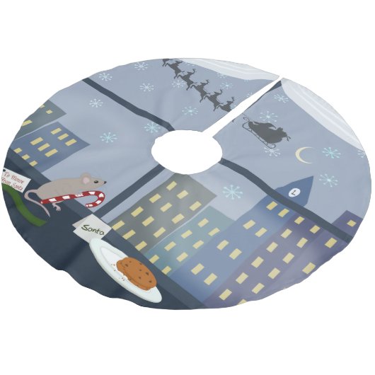 Kerststadmuis Kerstboom Rok (Gekanteld)