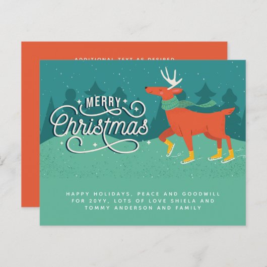 Kerststage persoonlijke jaarbrief (Voorkant / Achterkant)