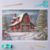 Kerststal 1 Decoupage papier (Craft)