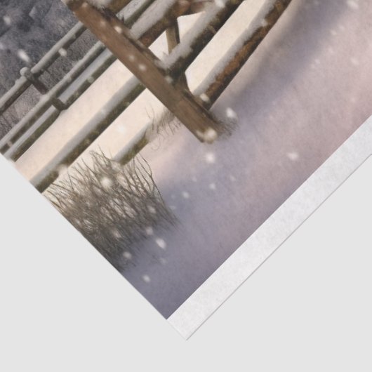 Kerststal 3 Decoupage papier (Detail)