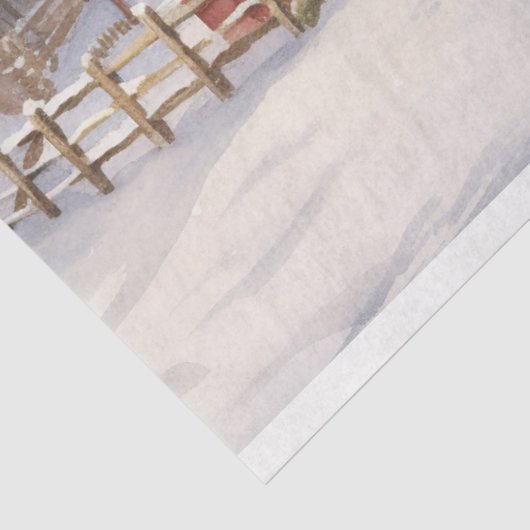 Kerststal 4 Decoupage papier (Detail)