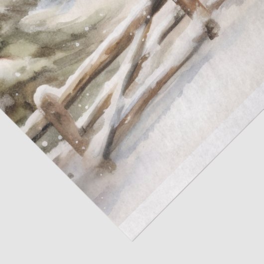 Kerststal 5 Decoupage papier (Detail)