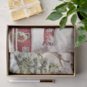 Kerststal 6 Decoupage papier (Geschenk)