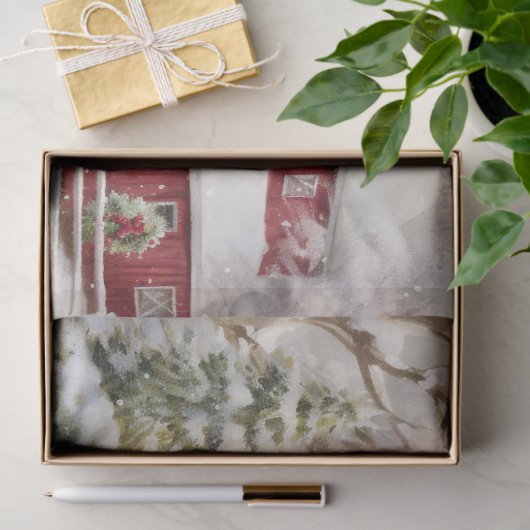 Kerststal 6 Decoupage papier (Geschenk)