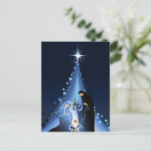 Kerststal Aankondigingskaart (Staand voorkant)