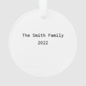 Kerststal Acrylaat Ornament (achterkant)