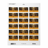 Kerststal adres etiket (Full Sheet)