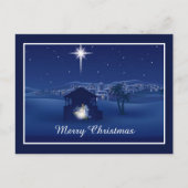 Kerststal ansichtkaart feestdagenkaart (Voorkant)