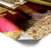 Kerststal Antiek Poster (Hoek)