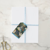 Kerststal Antieke Religieuze Kerstmis Cadeaulabel (Met Touw)