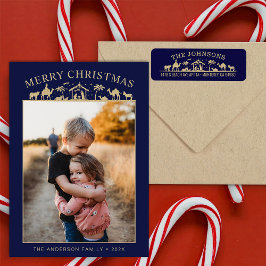 Kerststal Baby Jezus Christus Feestdagenkaart