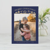 Kerststal Baby Jezus Christus Feestdagenkaart (Staand voorkant)