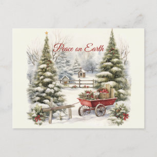 kerststal briefkaart