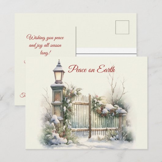 kerststal briefkaart (Voorkant / Achterkant)