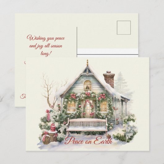 kerststal briefkaart (Voorkant / Achterkant)