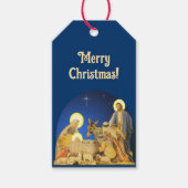 Kerststal    cadeaulabel (Voorkant)
