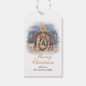 Kerststal cadeautag cadeaulabel (Voorkant)