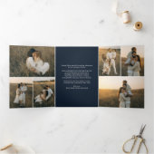 Kerststal Christelijk jaar in de Review Kerst Drieluik Wenskaart (Binnen)