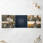 Kerststal Christelijk jaar in de Review Kerst Drieluik Wenskaart (Binnen)