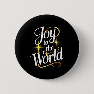Kerststal Christelijke Geboorte Van Jezus Vreugde Ronde Button 5,7 Cm