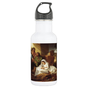 Kerststal Christus Baby Jezus Christendom Schrift Waterfles