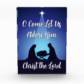 Kerststal Christus de Heer religieus Fotoblokken (Voorkant)