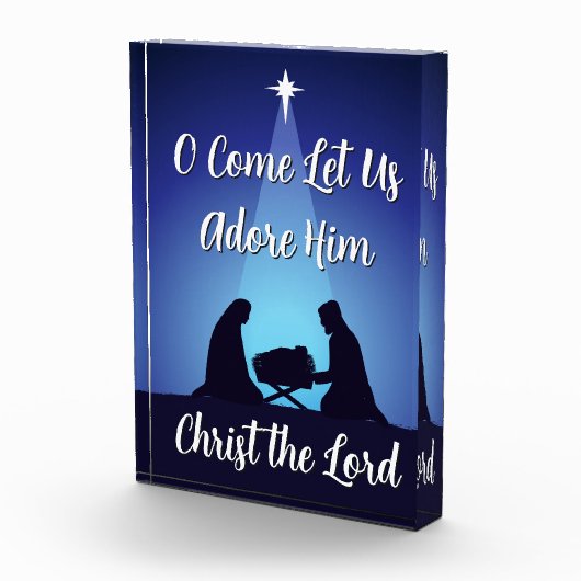 Kerststal Christus de Heer religieus Fotoblokken (Rechts)