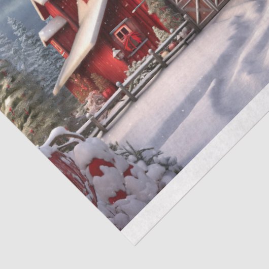 Kerststal Collage 1 Decoupage papier (Detail)