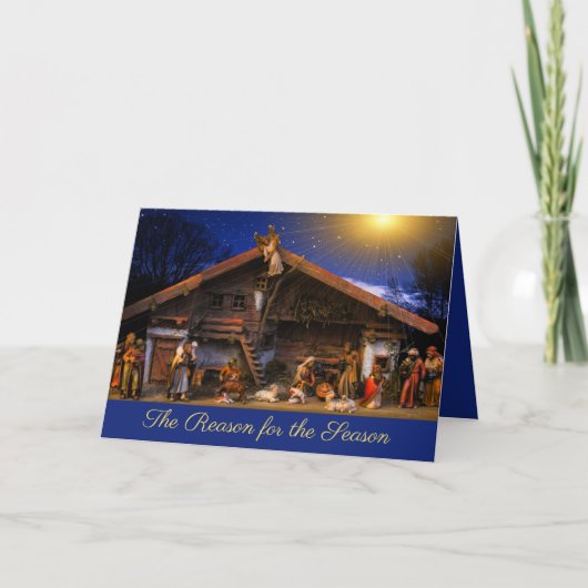 Kerststal 'De reden van het seizoen' Kaart (Voorkant)