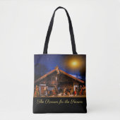 Kerststal 'De reden voor het seizoen' Tote Bag (Voorkant)