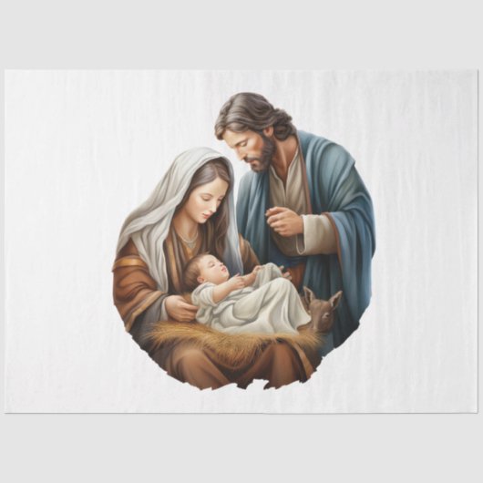 Kerststal Design Collectie 2 Tissuepapier (Voorkant)
