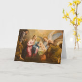 Kerststal engelen Heilige Familie Maagd Maria Kaart (Gele Bloem)