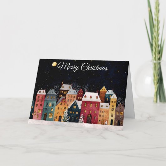 Kerststal Feestdagen Kaart (Voorkant)