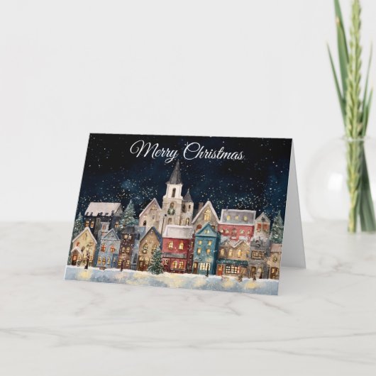 Kerststal Feestdagen Kaart (Voorkant)