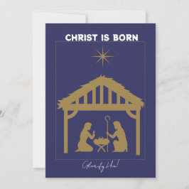 Kerststal Feestdagenkaart