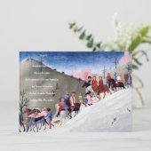 Kerststal Feestdagenkaart (Staand voorkant)