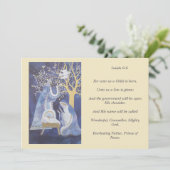 Kerststal Feestdagenkaart (Staand voorkant)