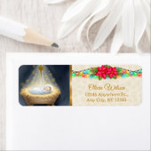 Kerststal & Festieve Lichten Retouradres Etiket (Insitu)