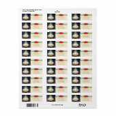 Kerststal & Festieve Lichten Retouradres Etiket (Full Sheet)