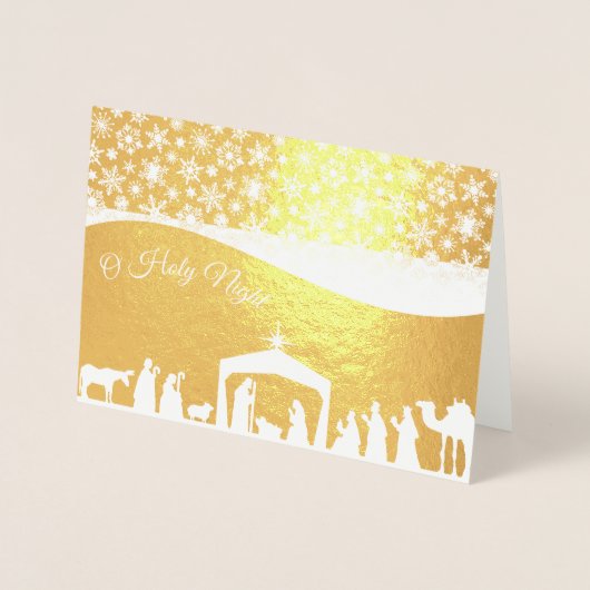Kerststal folie kaart (Voorkant)