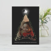 Kerststal Foto Kaart (Staand voorkant)