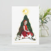 Kerststal Foto Kaart (Staand voorkant)